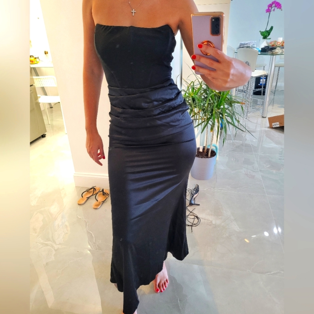 Never worn Satin dress